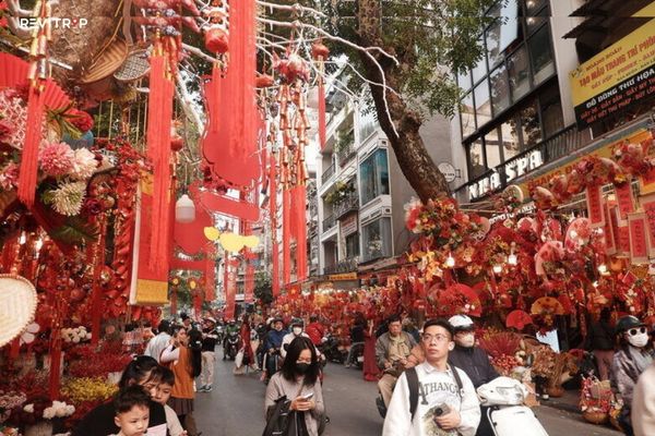 Hang Ma Street in Tet holiday