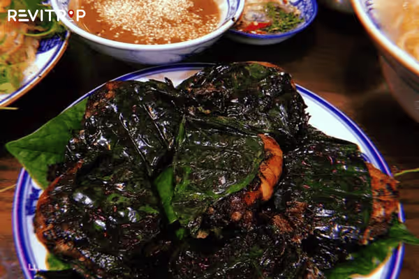 Delicious, hot grilled shrimp patties.