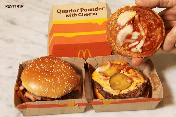 McDonald's burger combo – fast food in Hanoi near Hoan Kiem Lake