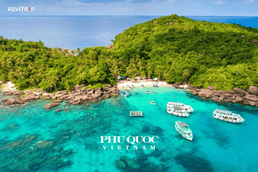 Phu Quoc island during dry season - clear water and tropical ease