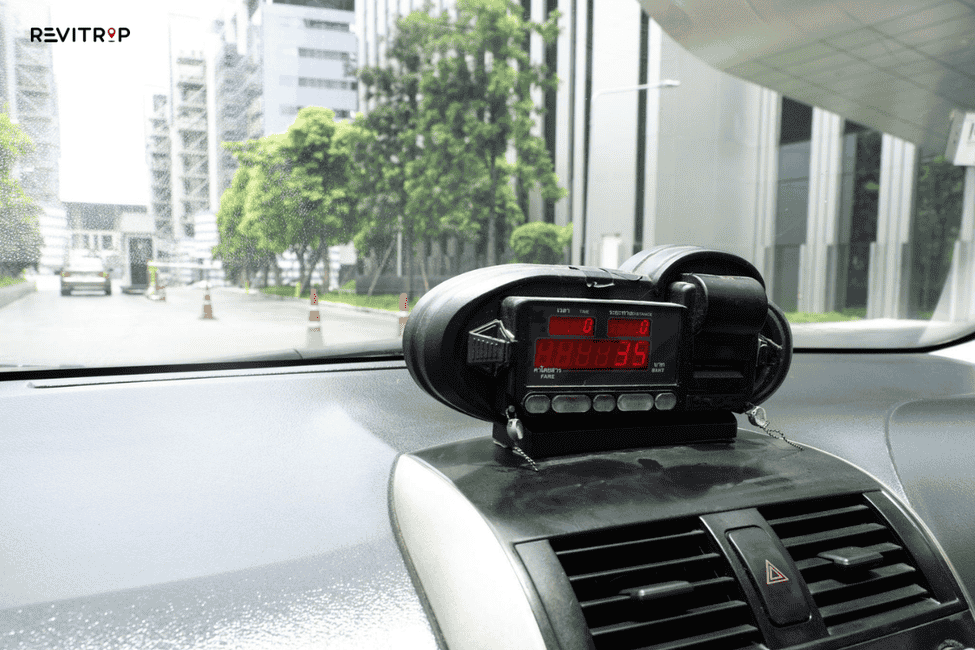Taxi meter in Vietnam