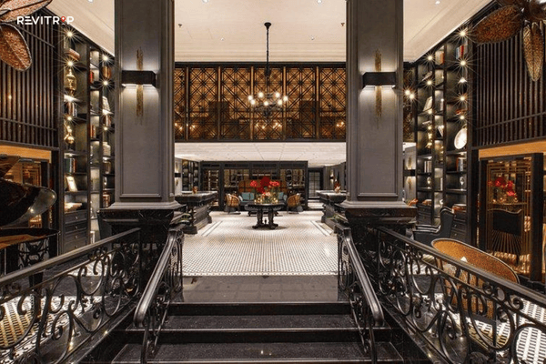 Rooftop views from luxury 5 star hotel in Hanoi Old Quater