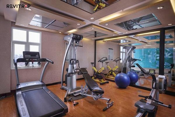 Gym equipment at Silk Path Hotel
