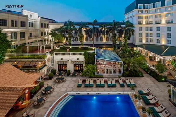 Sofitel Legend Metropole Hanoi's swimming pool scenery