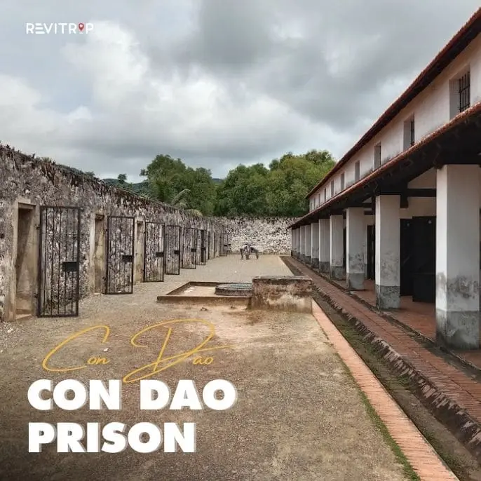 Con Dao Prison Tiger Cages - French colonial prison cells with iron bars Vietnam