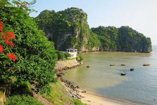 A part of a small island near Cat Ba island