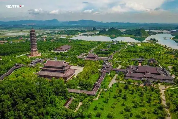 Bai Dinh Pagoda from Sky-high view