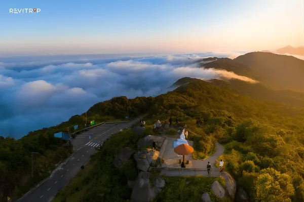 Ban Co Peak View Over Da Nang City