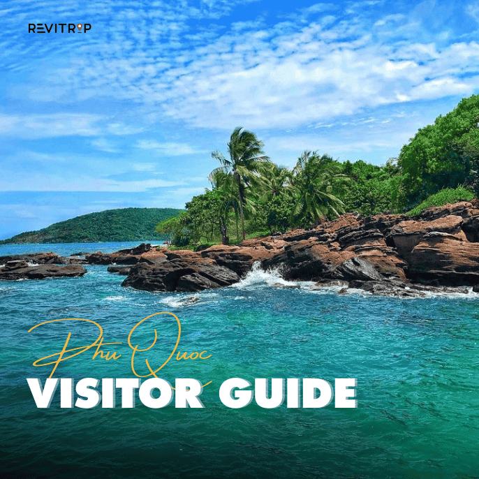 Gam Ghi Island Phu Quoc — rock formations and clear blue sea