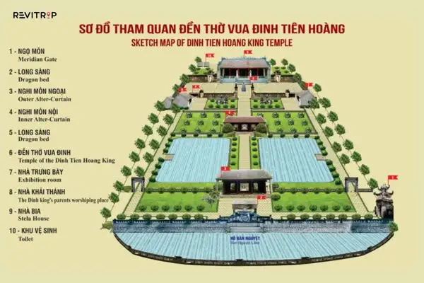 Dinh Tien Hoang King Temple map