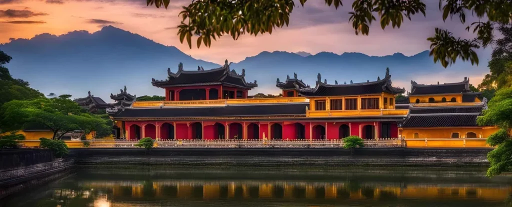 Hue, Vietnam's former imperial capital. Visit the UNESCO Citadel, royal tombs, and ancient pagodas along the banks of the Perfume River.