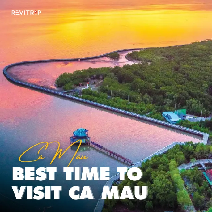 best time to visit ca mau sunset over river and mangrove landscape