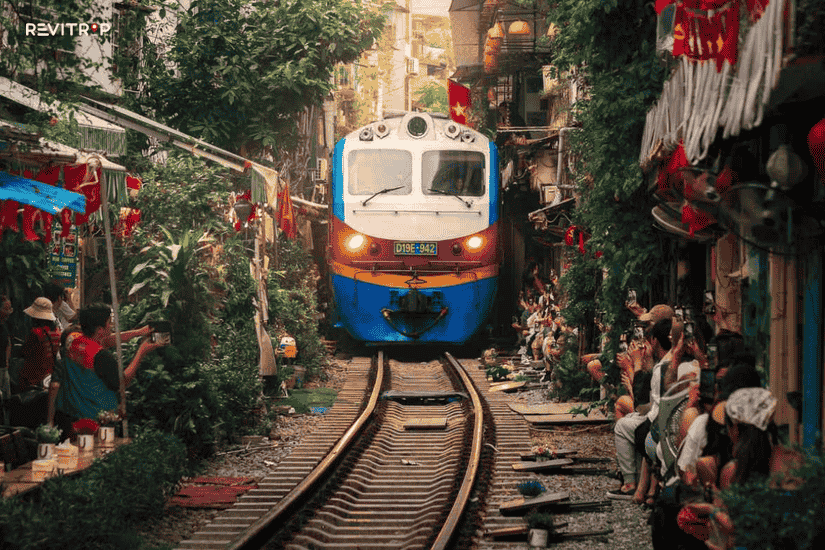 How narrow Train Street Hanoi really is