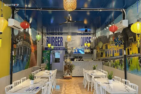 Burger House Da Nang burger and fries near My Khe