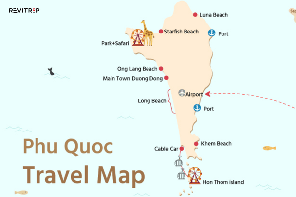 Phu Quoc Travel Map