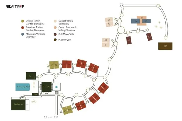 Overall map of Tam Coc Garden Resort