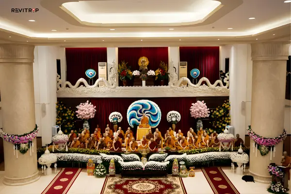  the primary space for religious ceremonies and Buddhist study activities