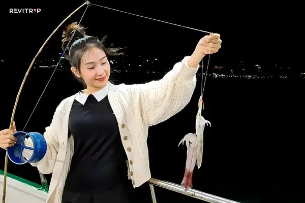 Night Squid Fishing on the Bay