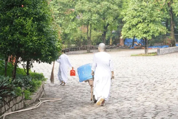 u Long Pagoda welcomes volunteers to assist with daily tasks 